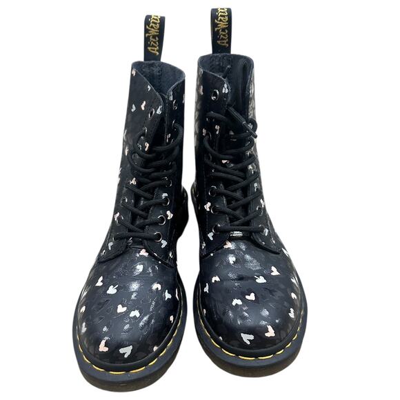 Dr. Martens1460 Pascal Leather Wild Heart Printed Lace Up Boots - Picture 7 of 11